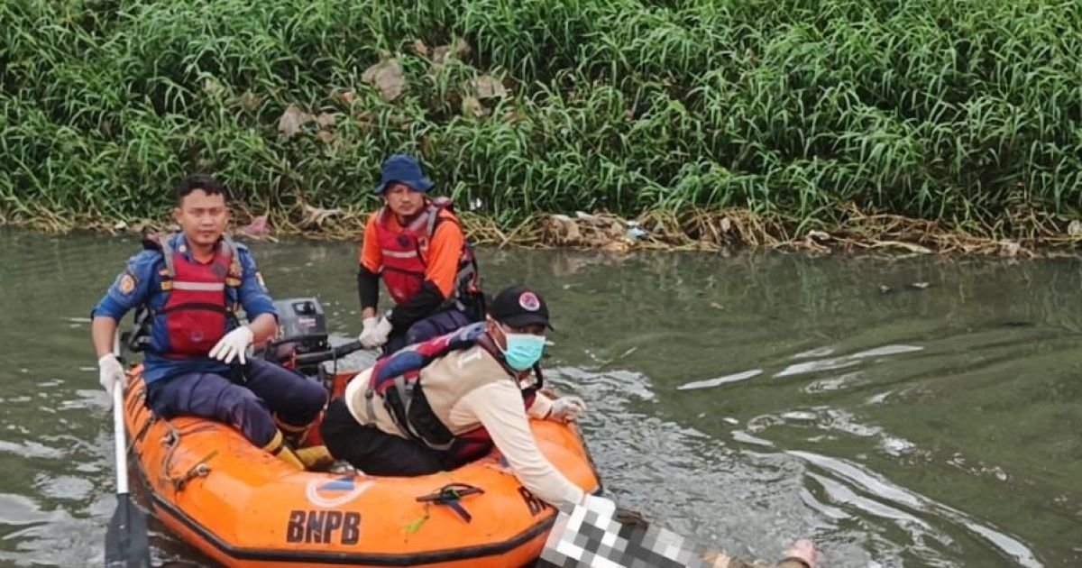 Dua Hari Dicari, Korban Tenggelam di Kali Jatiwaringin Akhirnya Ditemukan