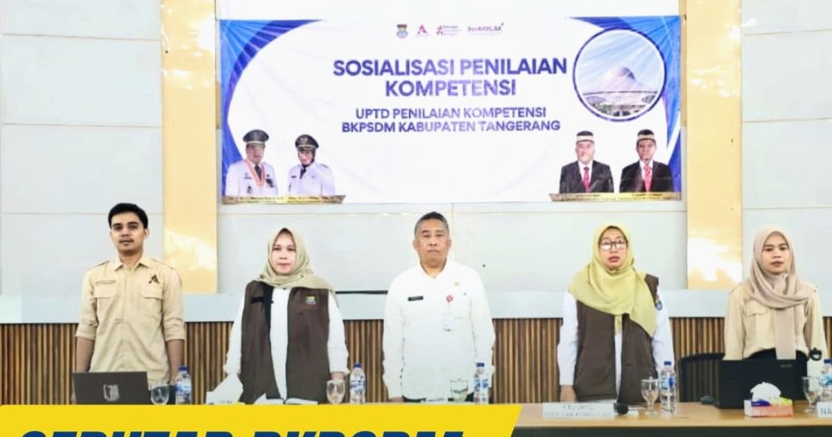 Suasana Sosialisasi Penilaian Kompetensi bagi guru di Gedung Kitri Bhakti, Kecamatan Curug, Kabupaten Tangerang, Rabu (28/1/2026).”