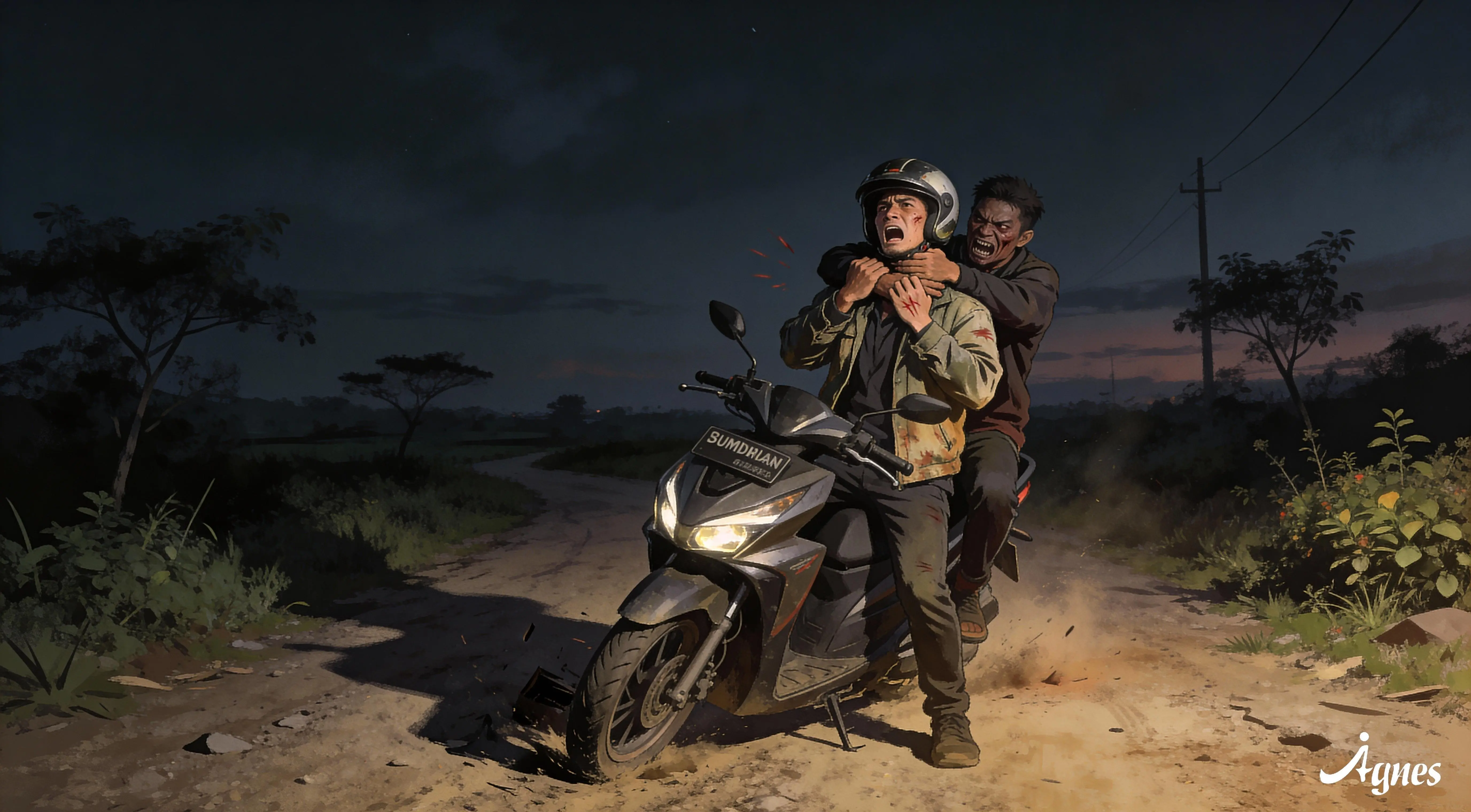 Narik Tengah Malam, Tukang Ojek Dibegal Penumpang di Pandeglang