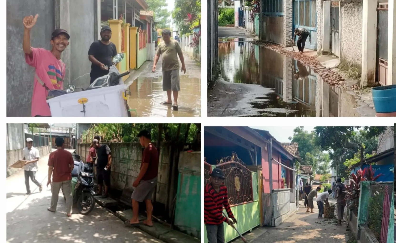 Warga RT 02/03 Desa Buaran Jati Gelar Kerja Bakti Bersama, Lingkungan Bersih dan Bebas Genangan