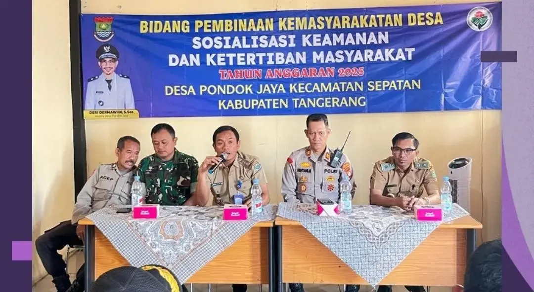 Perkuat Stabilitas Wilayah, Camat Sepatan Pimpin Sosialisasi Kamtibmas di Dua Desa