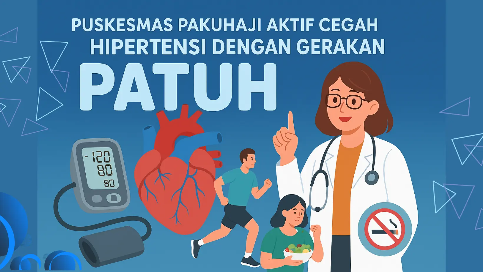 Cegah Hipertensi Sejak Dini, Puskesmas Pakuhaji Kampanyekan Pola Hidup PATUH