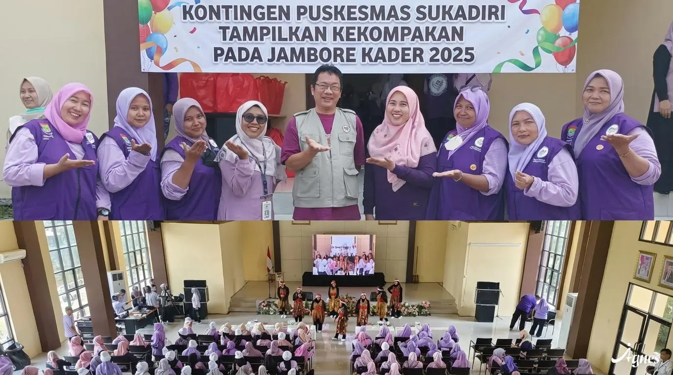 Kontingen Puskesmas Sukadiri Tampilkan Kekompakan pada Jambore Kader 2025