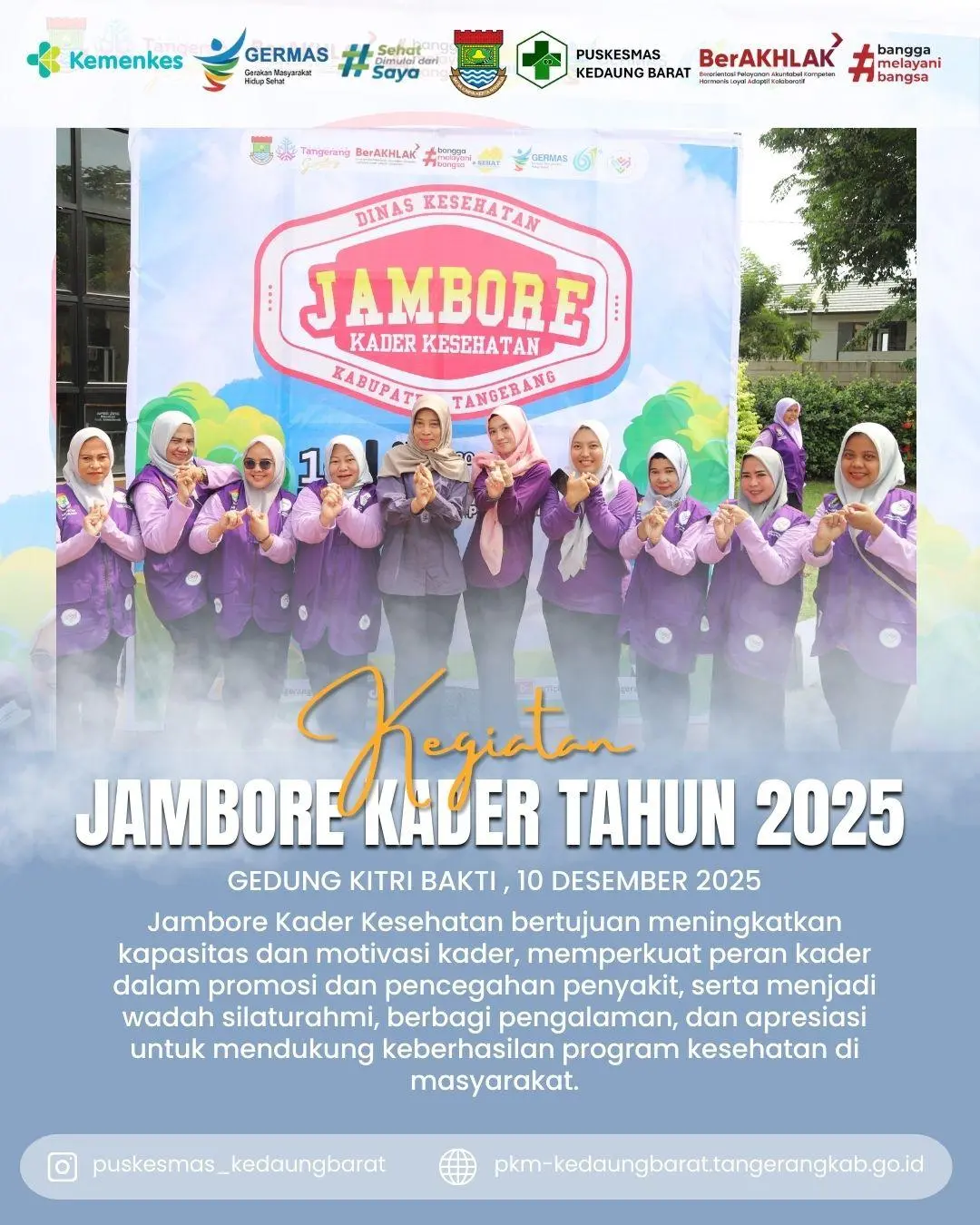 Puskesmas Kedaung Barat Tingkatkan Kapasitas Kader Kesehatan Lewat Jambore 2025